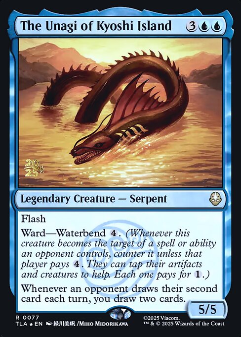The Unagi of Kyoshi Island magic the gathering card art