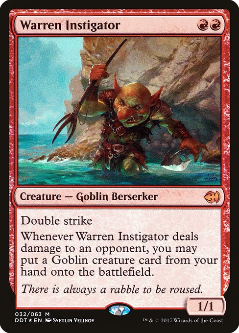 Warren Instigator (Duel Decks: Merfolk vs. Goblins #32)