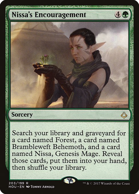 Nissa's Encouragement (Hour of Devastation #203)