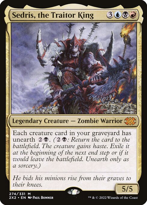 Sedris, the Traitor King (Double Masters 2022 #274)