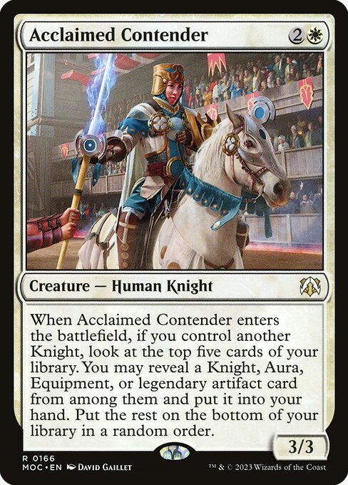 Acclaimed Contender (moc) 166 Acclaimed Contender (moc) 166