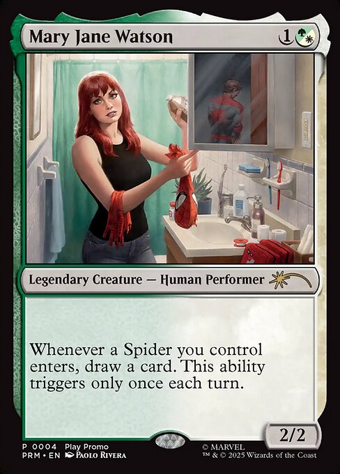 Mary Jane Watson magic the gathering card art