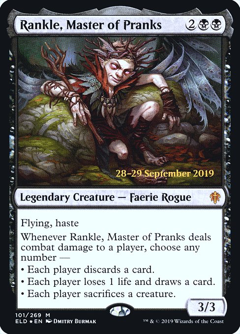 Rankle, Master of Pranks (Throne of Eldraine Promos #101s)