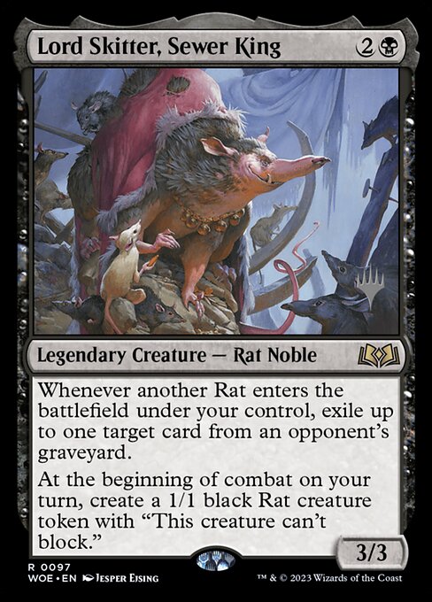 Lord Skitter, Sewer King (Wilds of Eldraine Promos #97p)