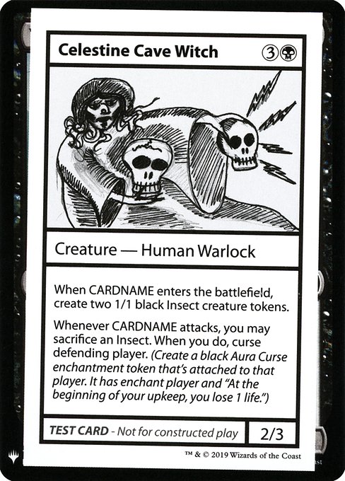 Celestine Cave Witch (Mystery Booster Playtest Cards 2019 #37)