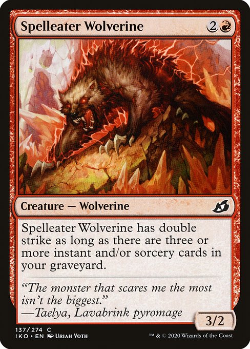 Spelleater Wolverine (Ikoria: Lair of Behemoths #137)