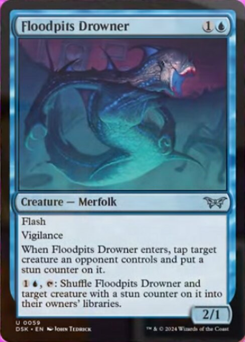 Floodpits Drowner • Duskmourn: House of Horror (dsk) • Cards • MTG ...