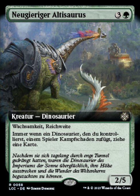 Curious Altisaur (The Lost Caverns of Ixalan Commander #58)