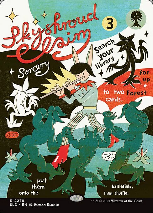 Skyshroud Claim magic the gathering card art