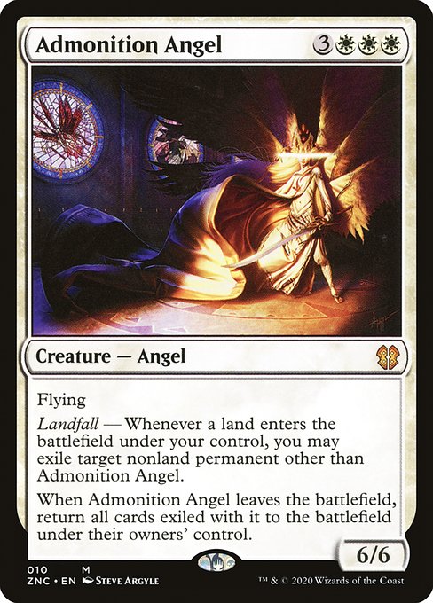 Admonition Angel (Zendikar Rising Commander #10)