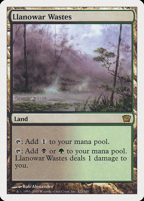 Llanowar Wastes (9ed) 322