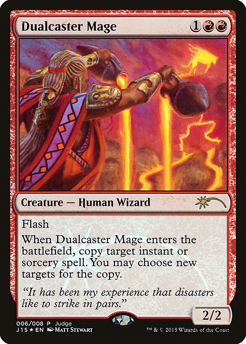 Dualcaster Mage (Judge Gift Cards 2015 #6)