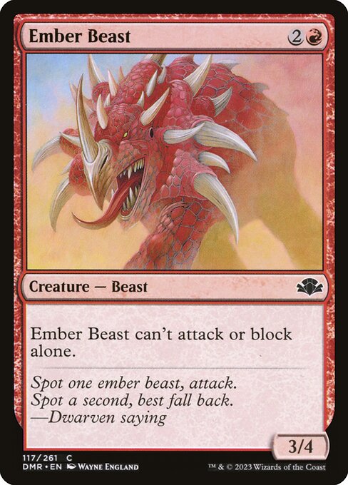 Ember Beast (Dominaria Remastered #117)