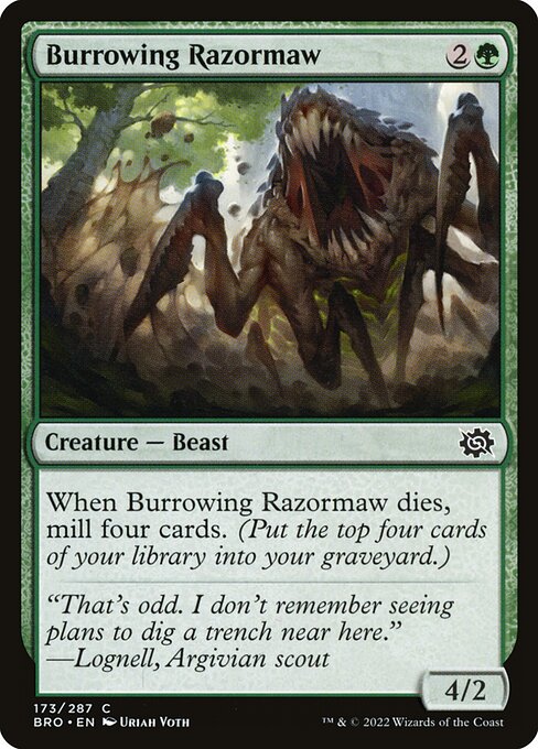 Burrowing Razormaw card image