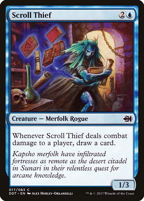 Scroll Thief (Duel Decks: Merfolk vs. Goblins #17)