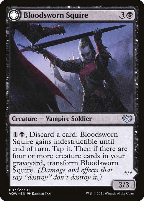 Bloodsworn Squire // Bloodsworn Knight card image