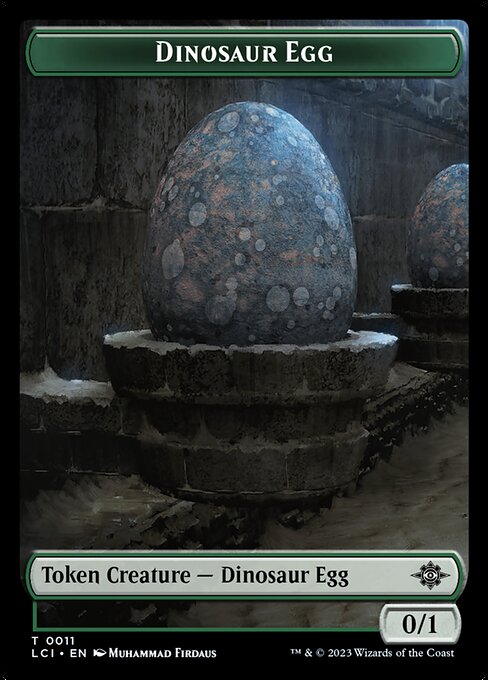 Dinosaur Egg (The Lost Caverns of Ixalan Tokens #11)