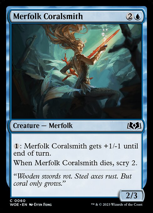Merfolk Coralsmith (Wilds of Eldraine #60)