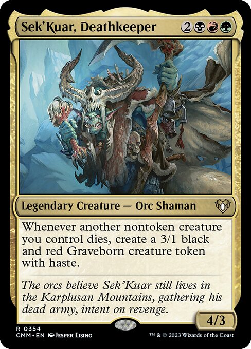 Sek'Kuar, Deathkeeper (Commander Masters #354)