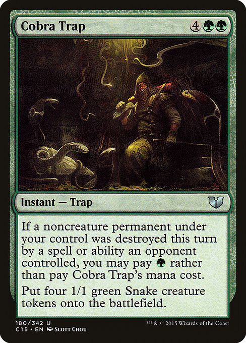 Cobra Trap (Commander 2015 #180)