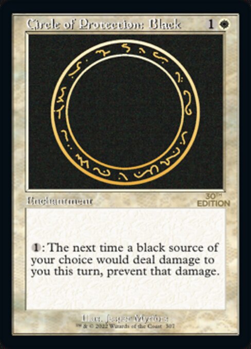 Circle of Protection: Black (30th Anniversary Edition #307)