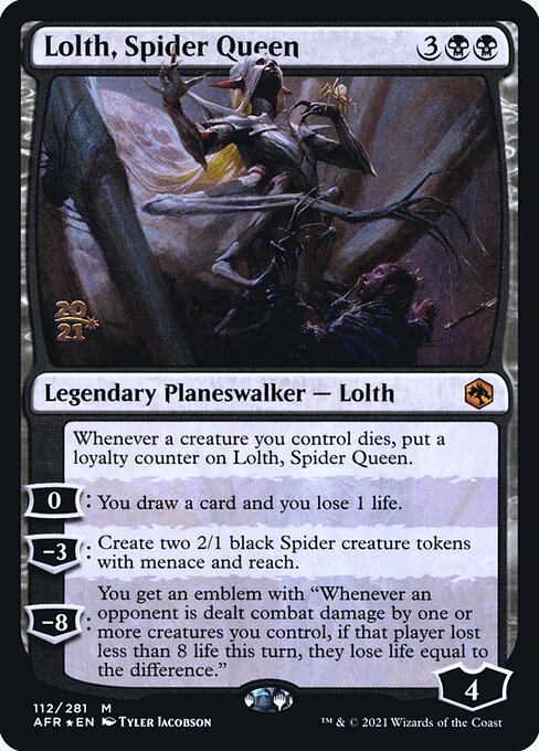 Lolth, Spider Queen (Adventures in the Forgotten Realms Promos #112s)