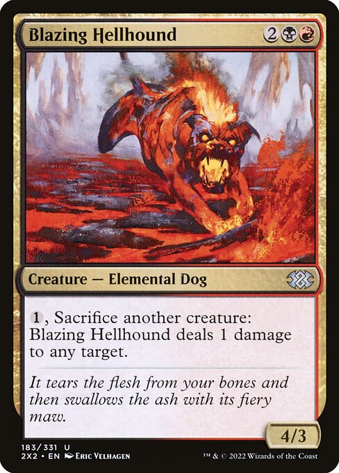 Blazing Hellhound (Double Masters 2022 #183)