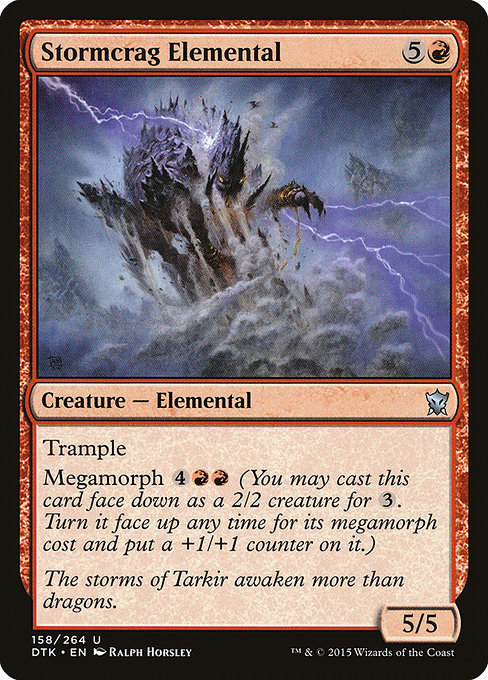 Stormcrag Elemental (Dragons of Tarkir #158)