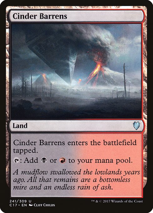 Cinder Barrens (Commander 2017 #241)