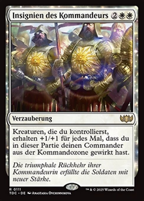 Insignien des Kommandeurs