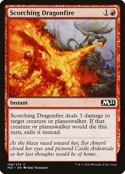 Scorching Dragonfire (Core Set 2021 #158)