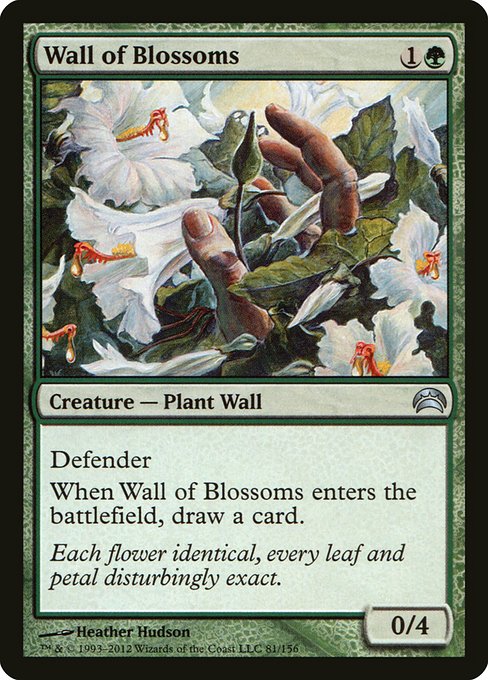 Wall of Blossoms (Planechase 2012 #81)
