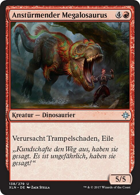 Charging Monstrosaur (Ixalan #138)