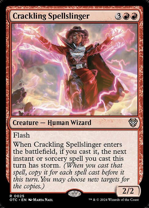 Crackling Spellslinger (Outlaws of Thunder Junction Commander #25)