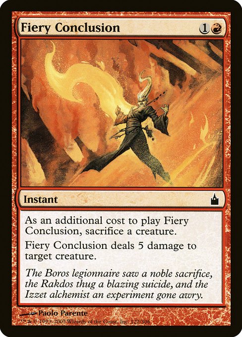 Fiery Conclusion (Ravnica: City of Guilds #122)