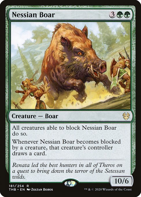 Nessian Boar (Theros Beyond Death #181)