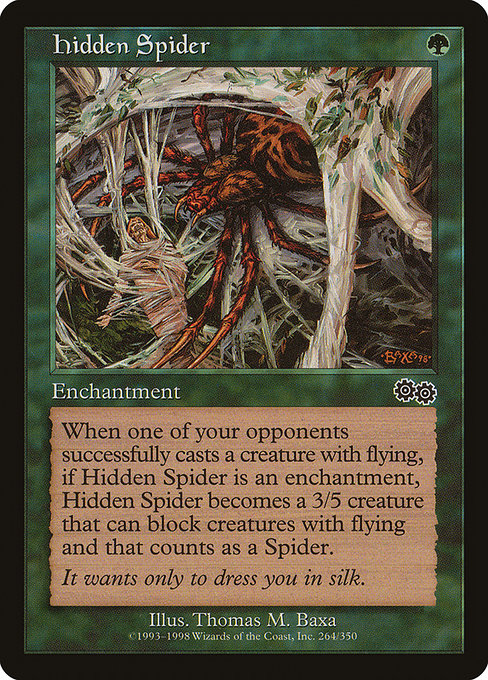 Araignée cachée|Hidden Spider