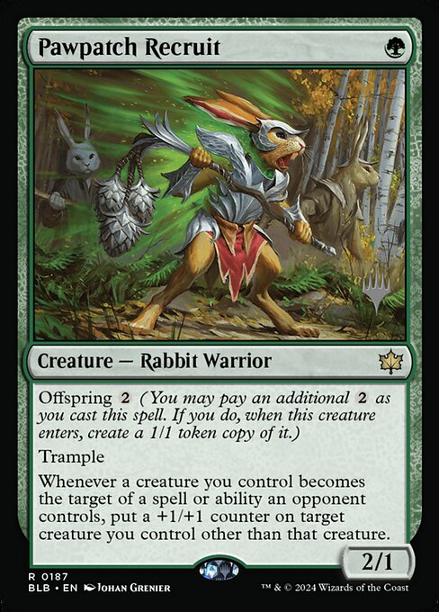 Pawpatch Recruit (Bloomburrow Promos #187p)