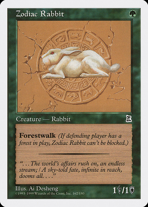 Zodiac Rabbit card image