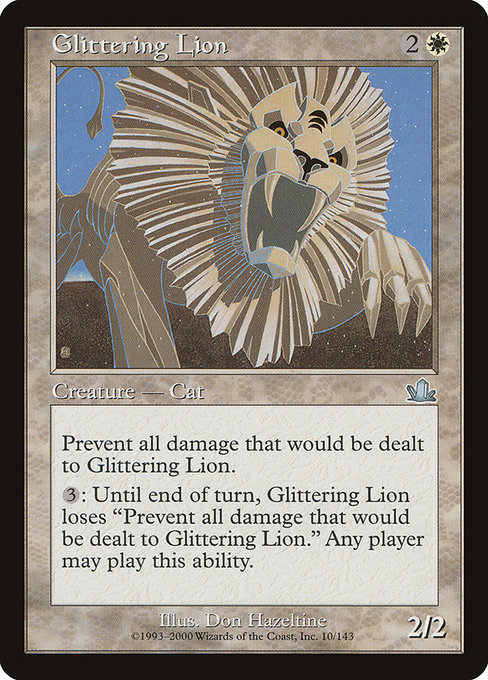 Glittering Lion card image