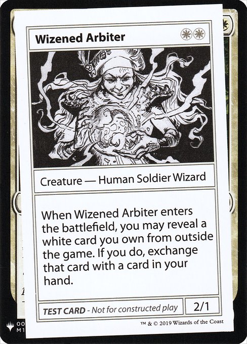 Wizened Arbiter (Mystery Booster Playtest Cards 2019 #14)