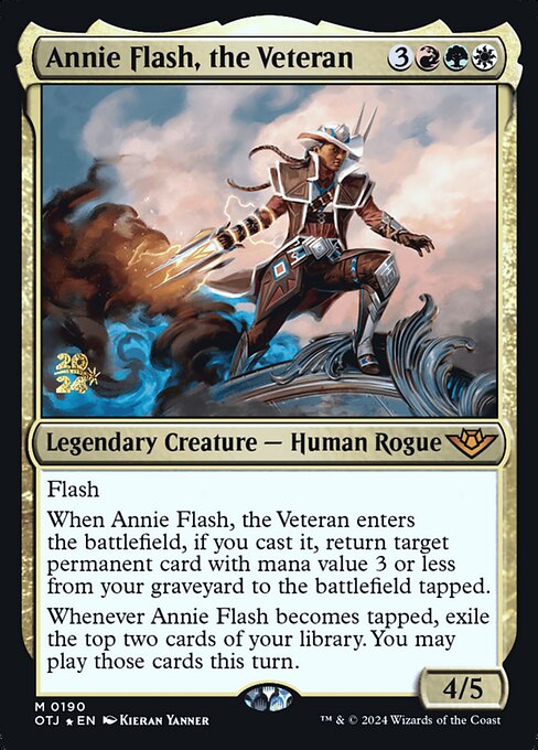Annie Flash, the Veteran (Outlaws of Thunder Junction Promos #190s)