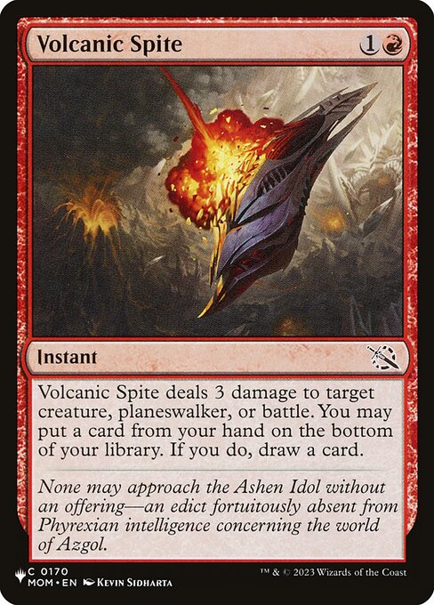 Volcanic Spite (The List)