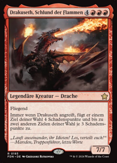 Drakuseth, Maw of Flames (Foundations #193)