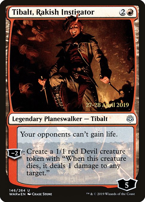 Tibalt, Rakish Instigator (War of the Spark Promos #146s)