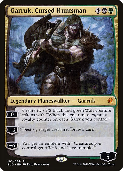 Garruk, Cursed Huntsman (Throne of Eldraine #191)