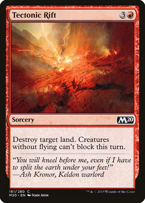 Tectonic Rift (Core Set 2020 #161)