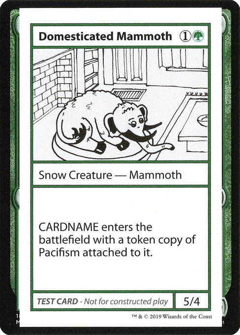 Domesticated Mammoth (Mystery Booster Playtest Cards 2021 #72)