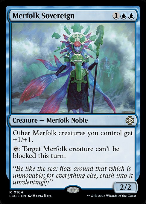 Merfolk Sovereign (The Lost Caverns of Ixalan Commander #164)