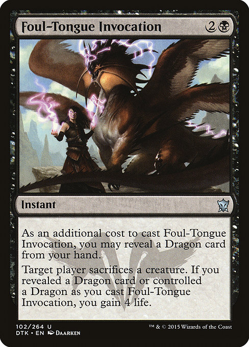 Foul-Tongue Invocation (Dragons of Tarkir #102)